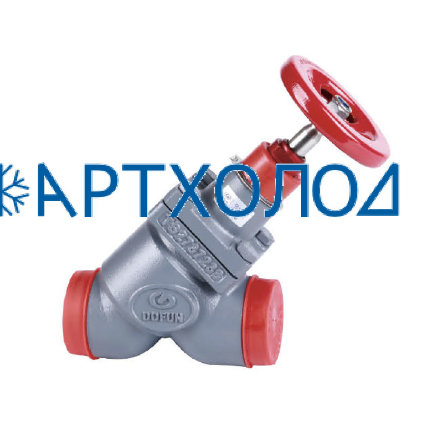 Ручной регулирующий клапан TVD-S DN32 прямоточный (Комплектация с защитным алюминиевым колпачком)  Dofun