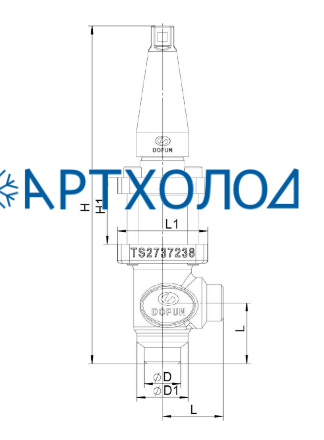Клапан регулятор перепада OFD DN25 Dofun