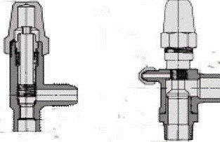 Вентиль запорный угловой ( 1/4 MPT x 3/8 SAE ) 7763-B Henry Technologies