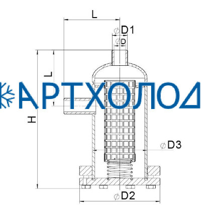 Картриджный фильтр CFVD DN125  Dofun