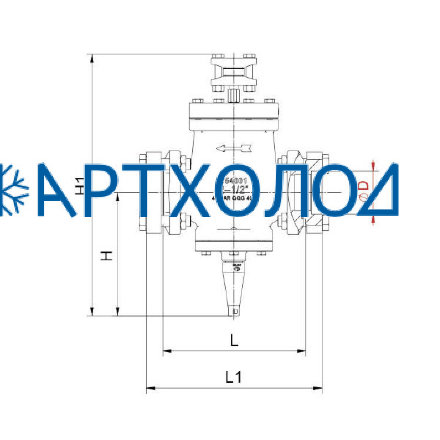 Электромагнитный пневматический клапан DGPV DN80 (без катушки)  Dofun