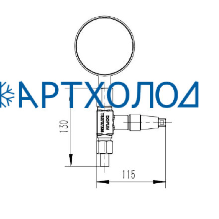 Клапан манометра PGV-A DN6 Dofun