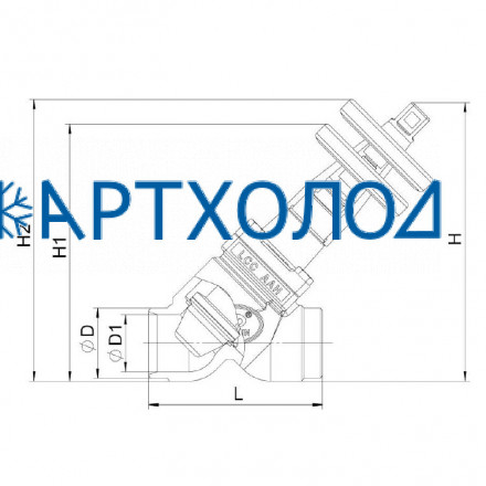 Ручной регулирующий клапан TVD-S DN20 прямоточный (комплектация с маховиком)  Dofun