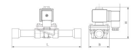 Корпус клапана EVR MDF-A03-15H003 (15s 7/8) Sanhua